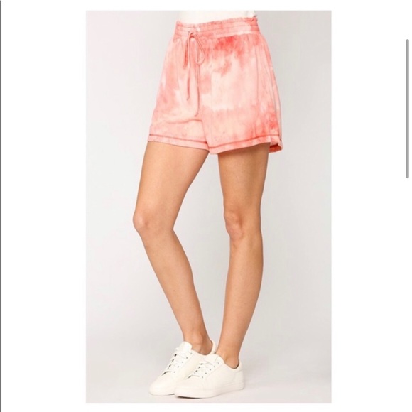 Peach 🍑 tie dye shorts - Picture 2 of 3